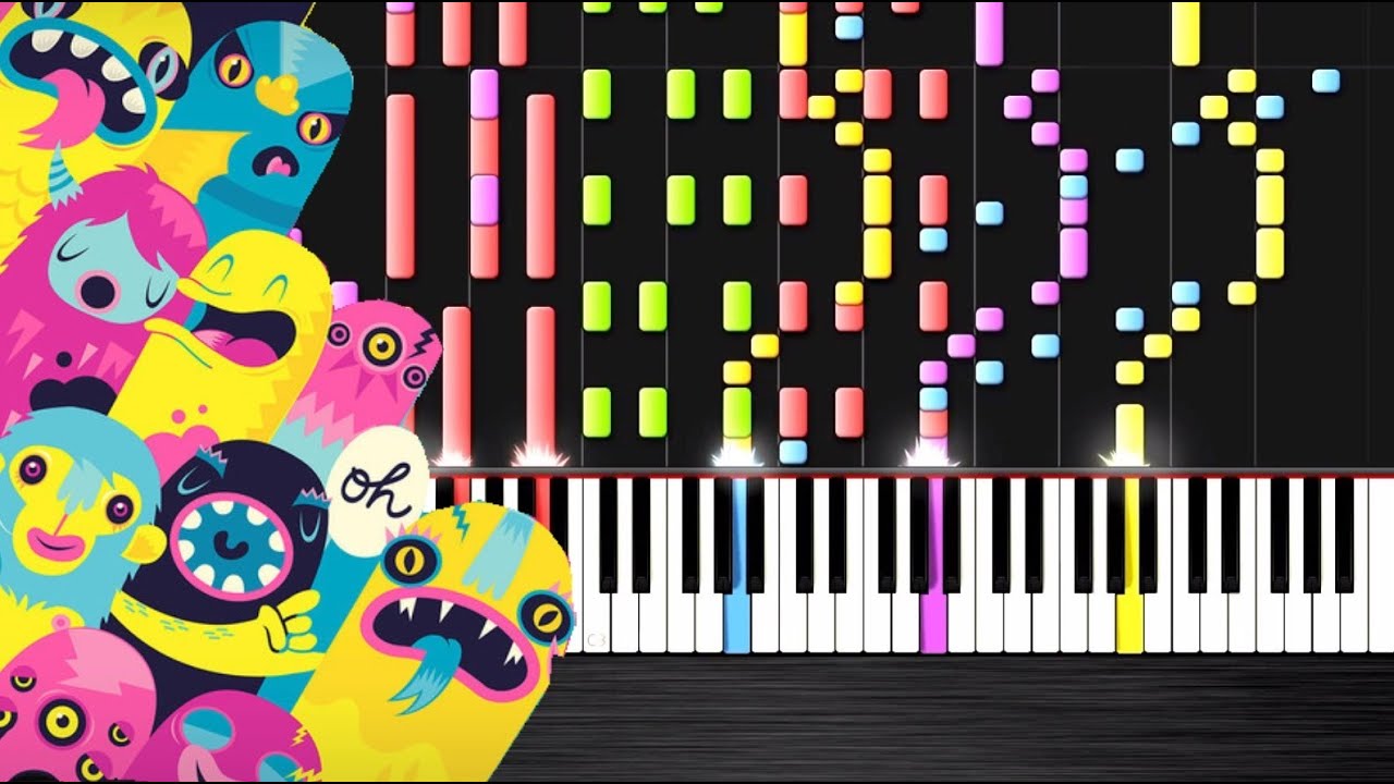 OMFG HELLO - Impossible Piano Tutorial - How to Play - synthesia