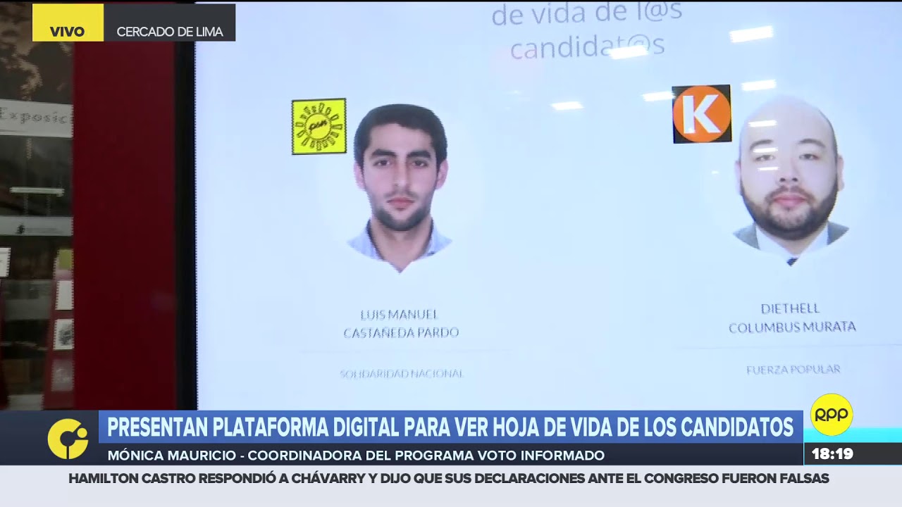 Plataforma Voto Informado permite conocer a los candidatos a elecciones municipales