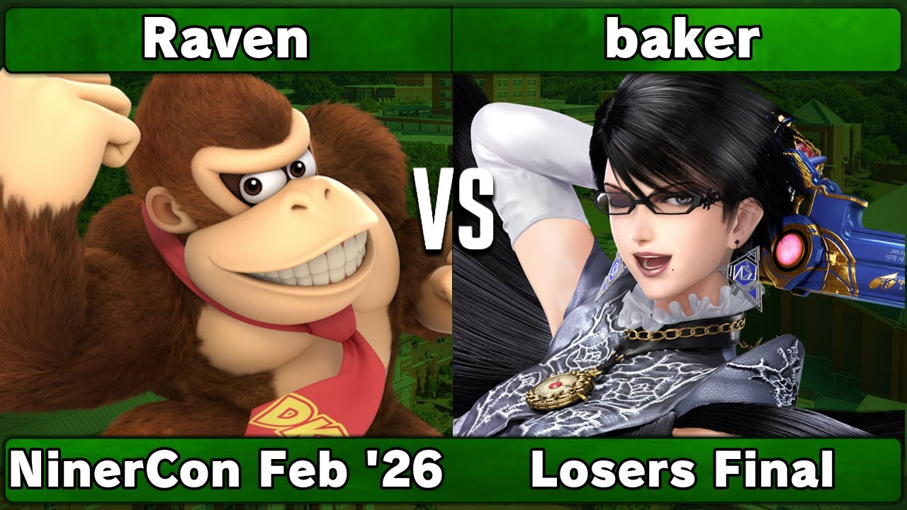 Raven (Donkey Kong) vs baker (Bayonetta) | Losers Final | NinerCon Feb 2026