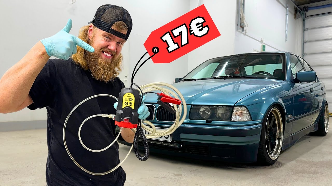 TESTISSÄ LIDLIN 17€ ÖLJYNVAIHTOPUMPPU (E36 HUOLTO)