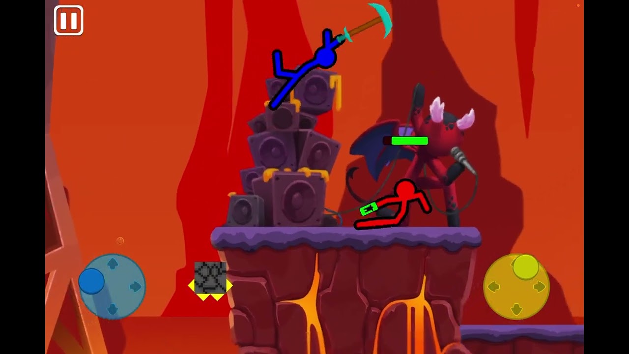 Julian and I playing Stickman battle
