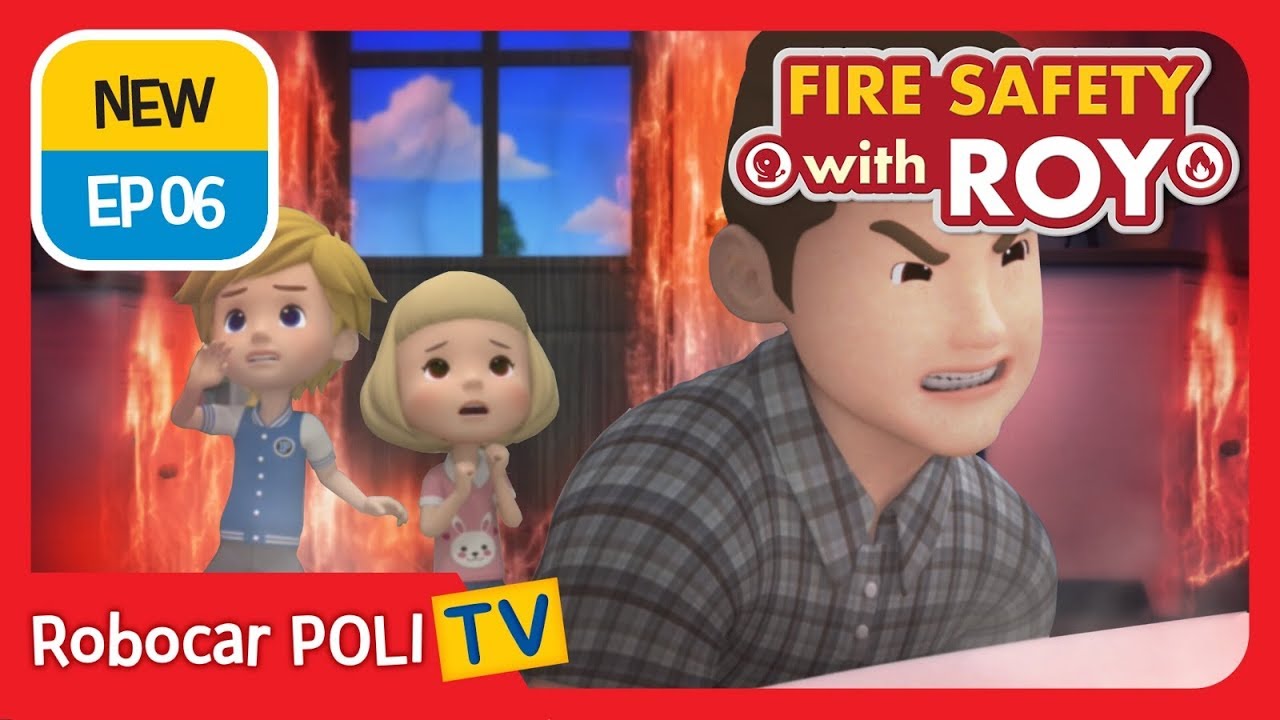 🔥Fire safety with Roy | EP06 | Our Family Fire Drill! | Robocar POLI | Kids animation