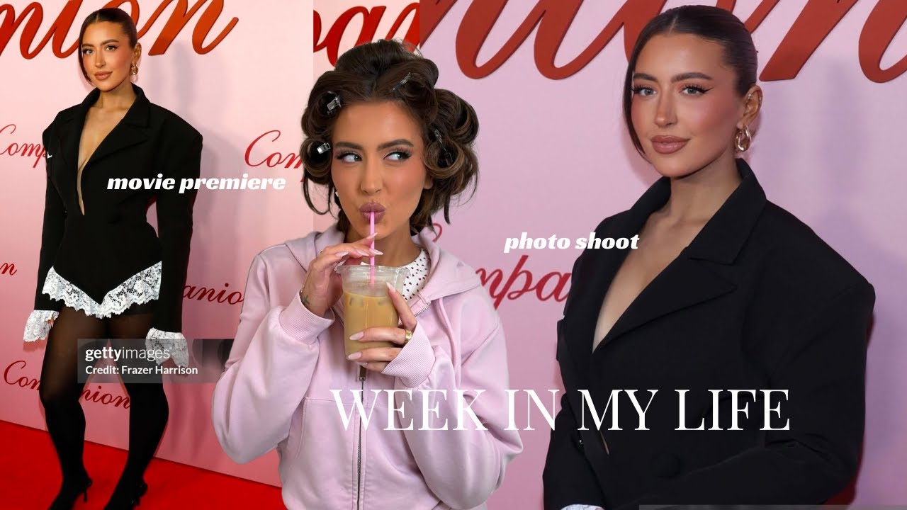week in my life living in los angeles (movie premiere + photoshoot)