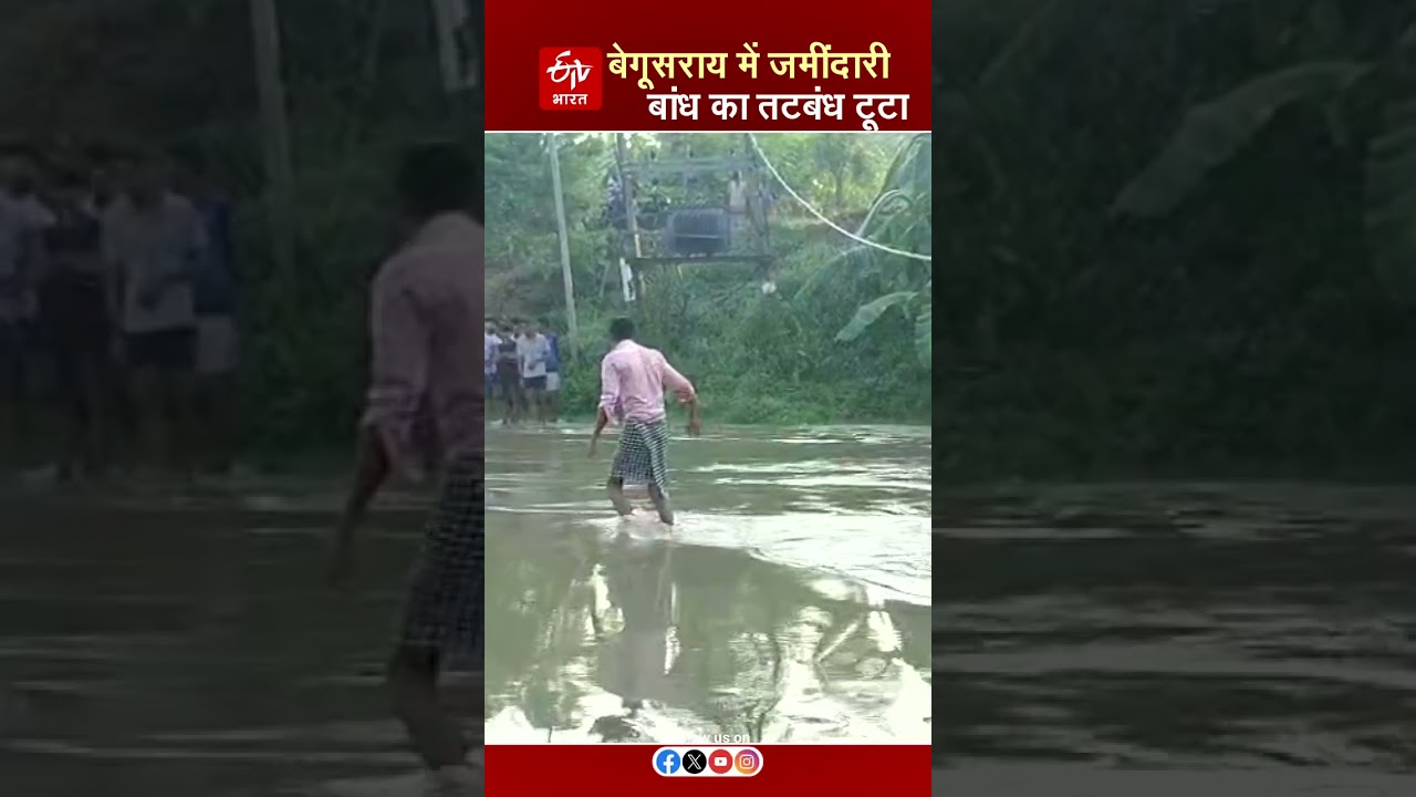 #shorts: बछवाड़ा में जमींदारी बांध टूटने से रानी की तीन पंचायतों में पानी घुसा | Bihar News