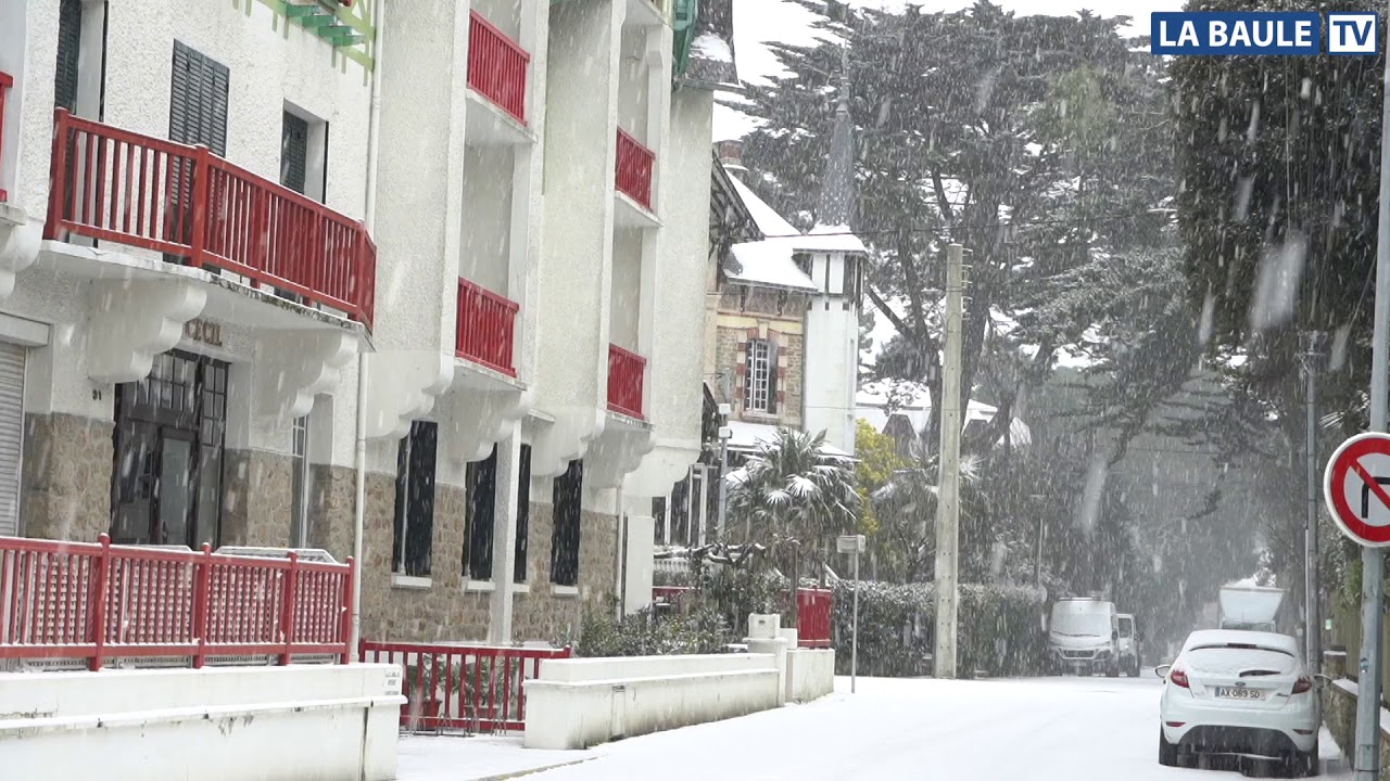 ❄️Neige à La Baule, ce jeudi 11 février.
