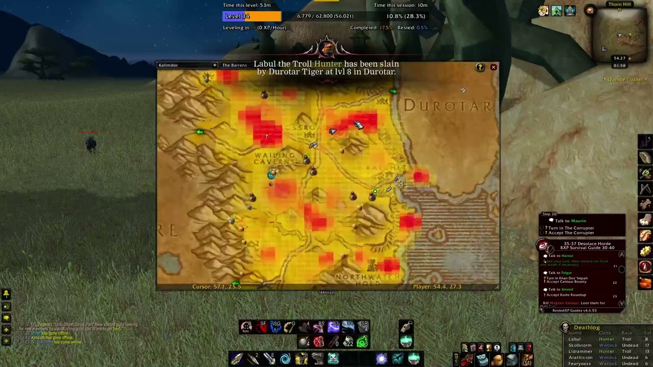Best Linen Cloth Farming Spot! Tailoring (1-75) or First Aid (1-75) (horde)
