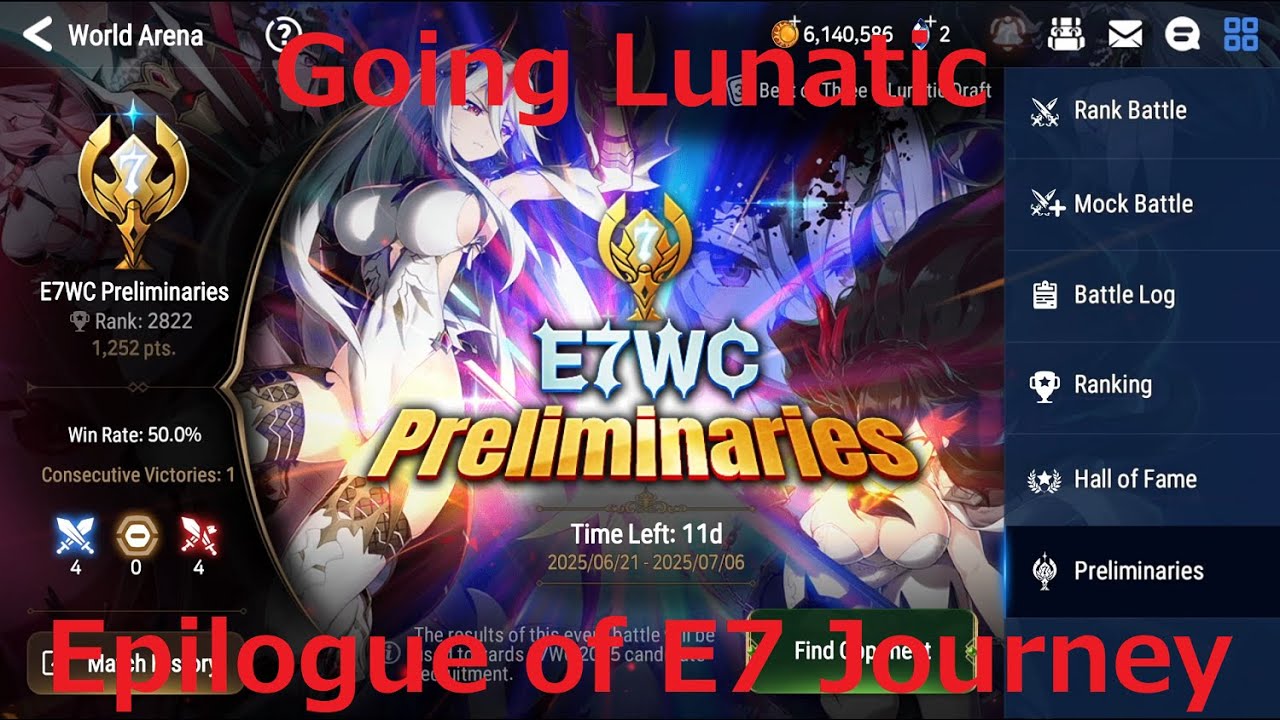 Going Lunatic: Part 1 - Facing the reality of current e7