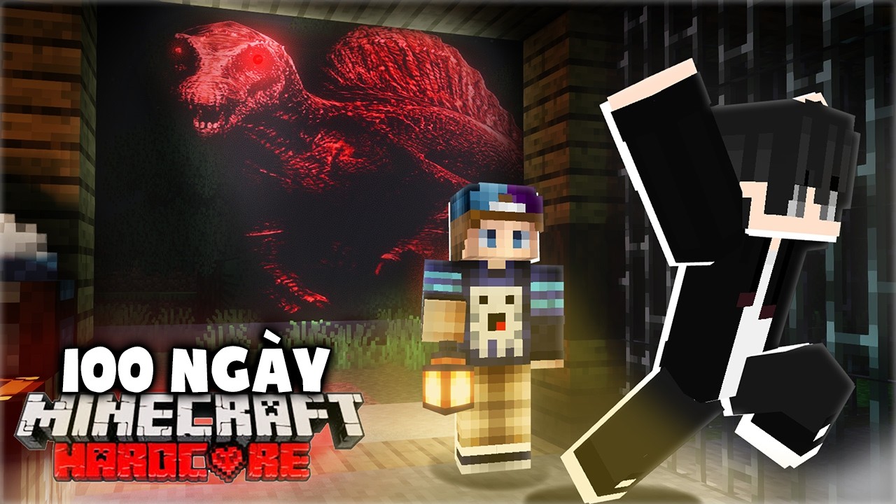 Mình Cùng GhastBoy Sinh Tồn 100 Ngày Trong Minecraft Khủng Long Kinh Dị (Zombie Khủng Long) !!?