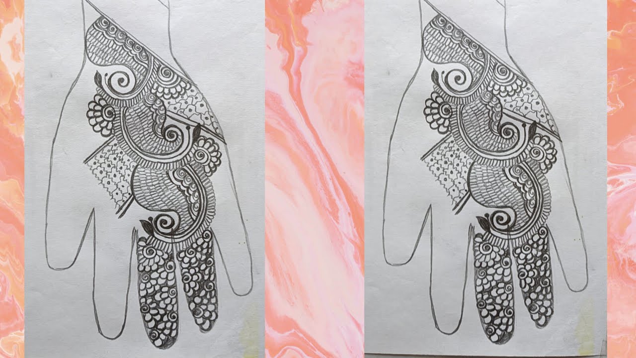 Styles mehndi design/pencil mehndi design/arabic mehndi/step by step mehndi design 