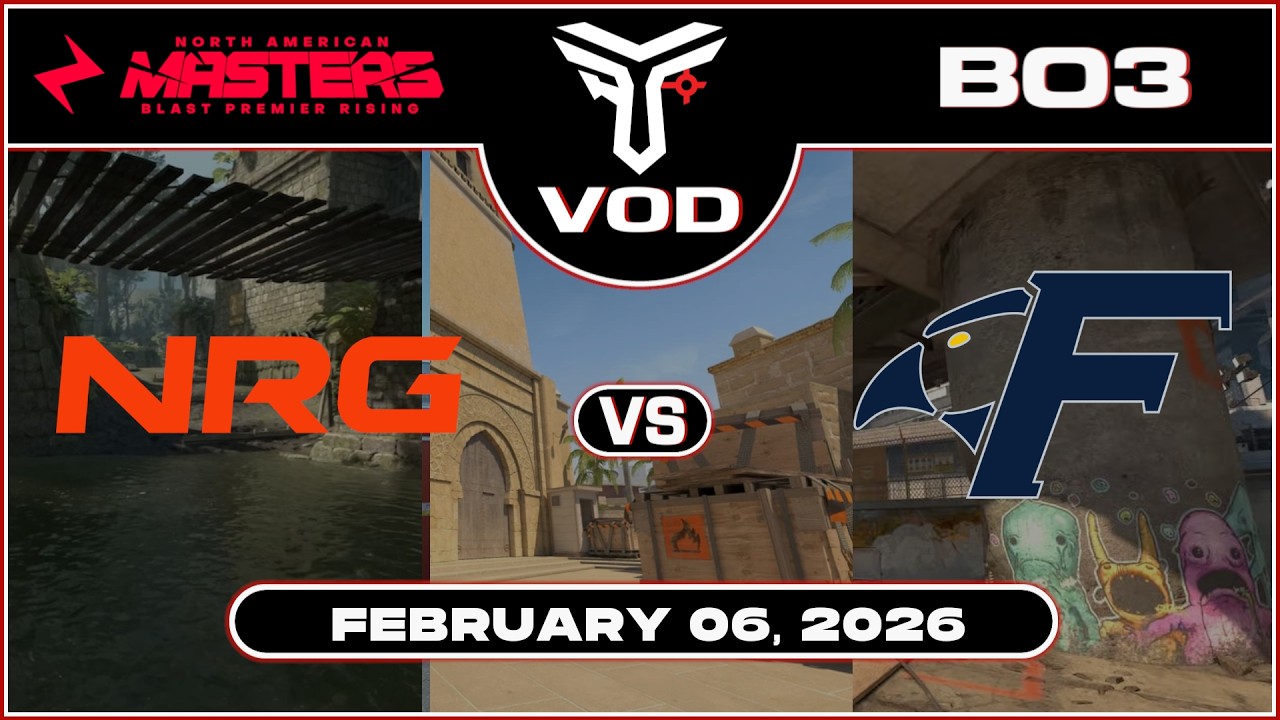 NRG vs Fisher College | Ace NA Masters 2026 Season 1 BLAST Premier Rising | @TrottahCS #cs2 #vod