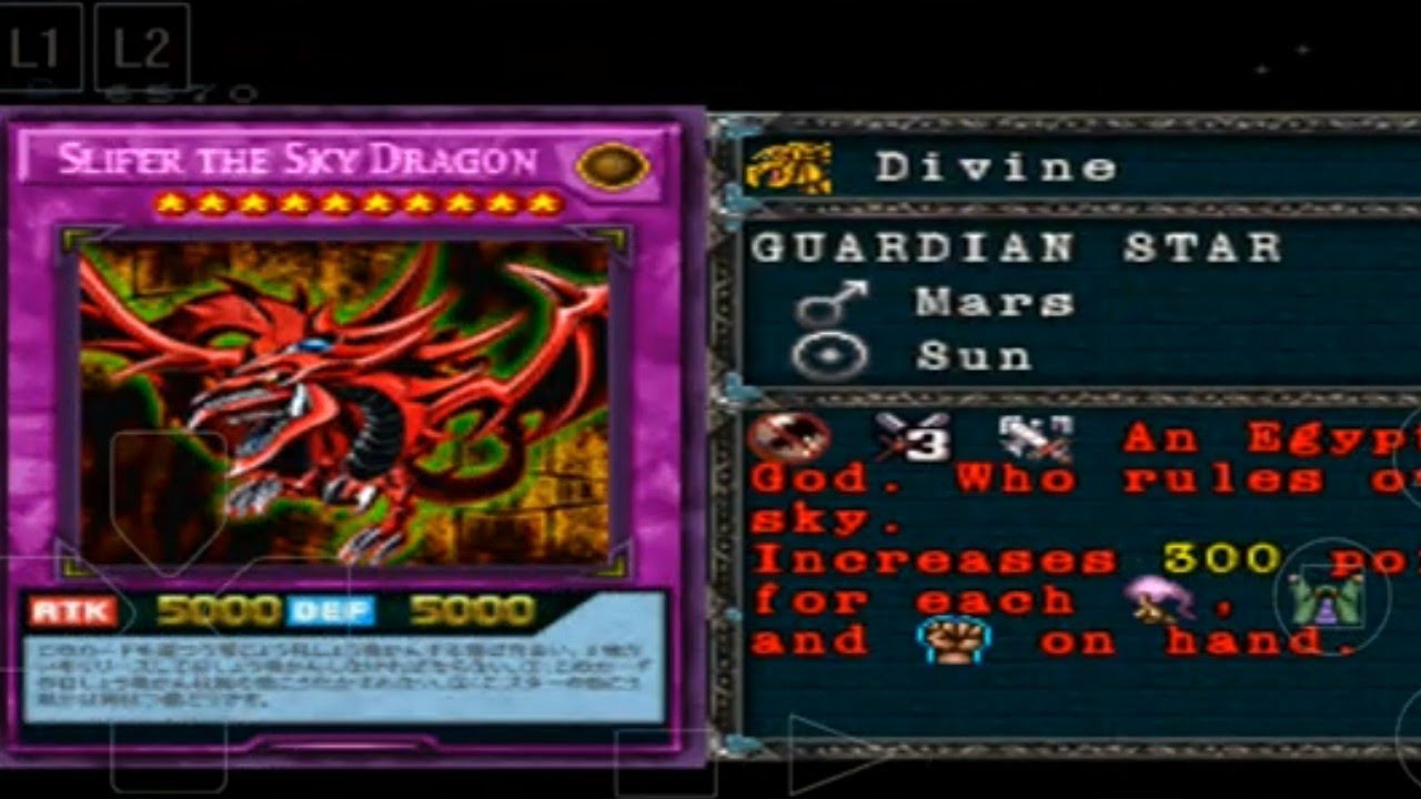 Yu-Gi-Oh! Forbidden Memories Rising Of Wicked Gods. Get  Slifer the Sky Dragon 