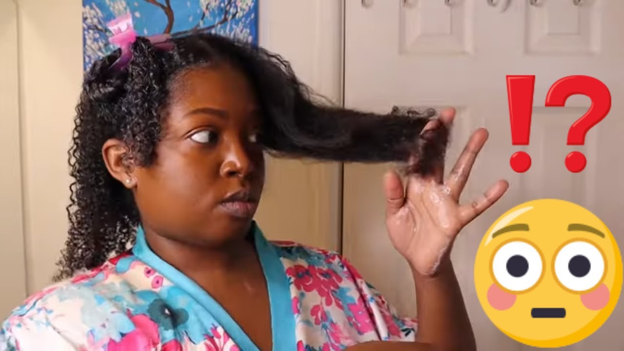 Wash Day Before MAJOR Hair Transformation with TGIN Quench 3-in-1 Co-Wash Conditioner & Detangler