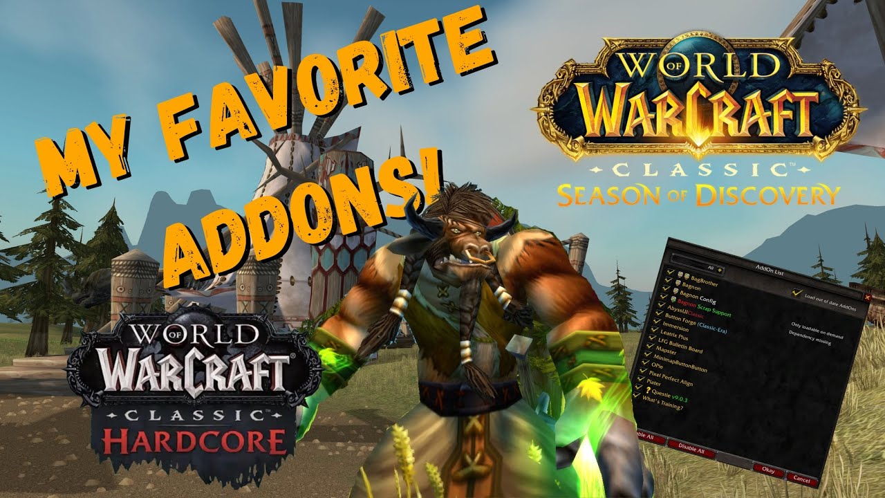 World of Warcraft: My Must Have Addons! | Season of Discovery & Classic Hardcore!
