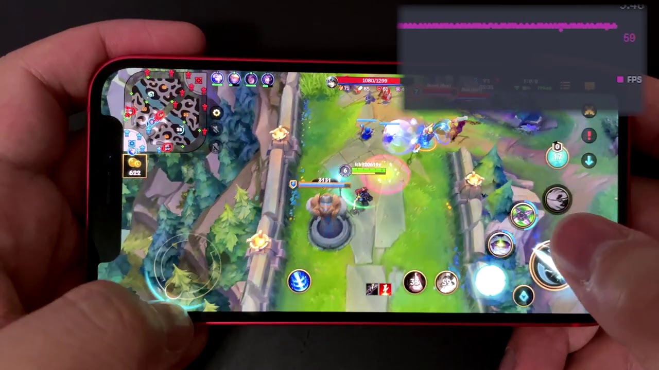 iPhone 12 Mini Gaming Test League of Legends: Wild Rift Max Setting | Piece of Cake for A14 Bionic!