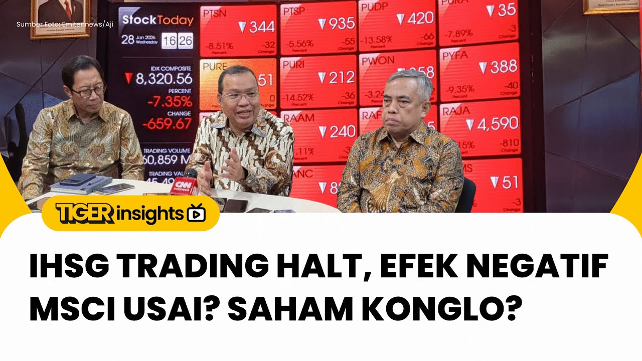 LIVE! IHSG Trading Halt, Efek MSCI Usai? Waktunya Bluechips? Nasib Saham Konglo? | TIGER INSIGHTS