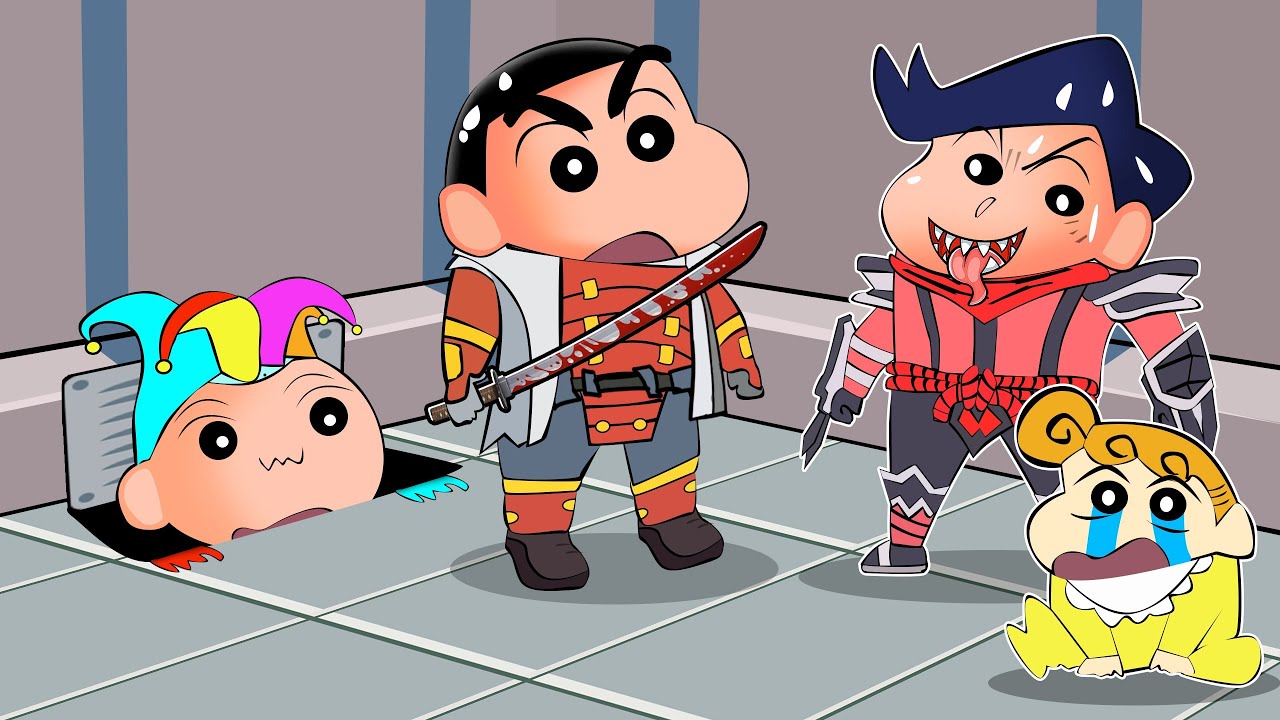 Samurai Shinchan Protecting Crewmates From Imposter In Super Sus 😱🔥 | Shinchan Playing Among Us 😂