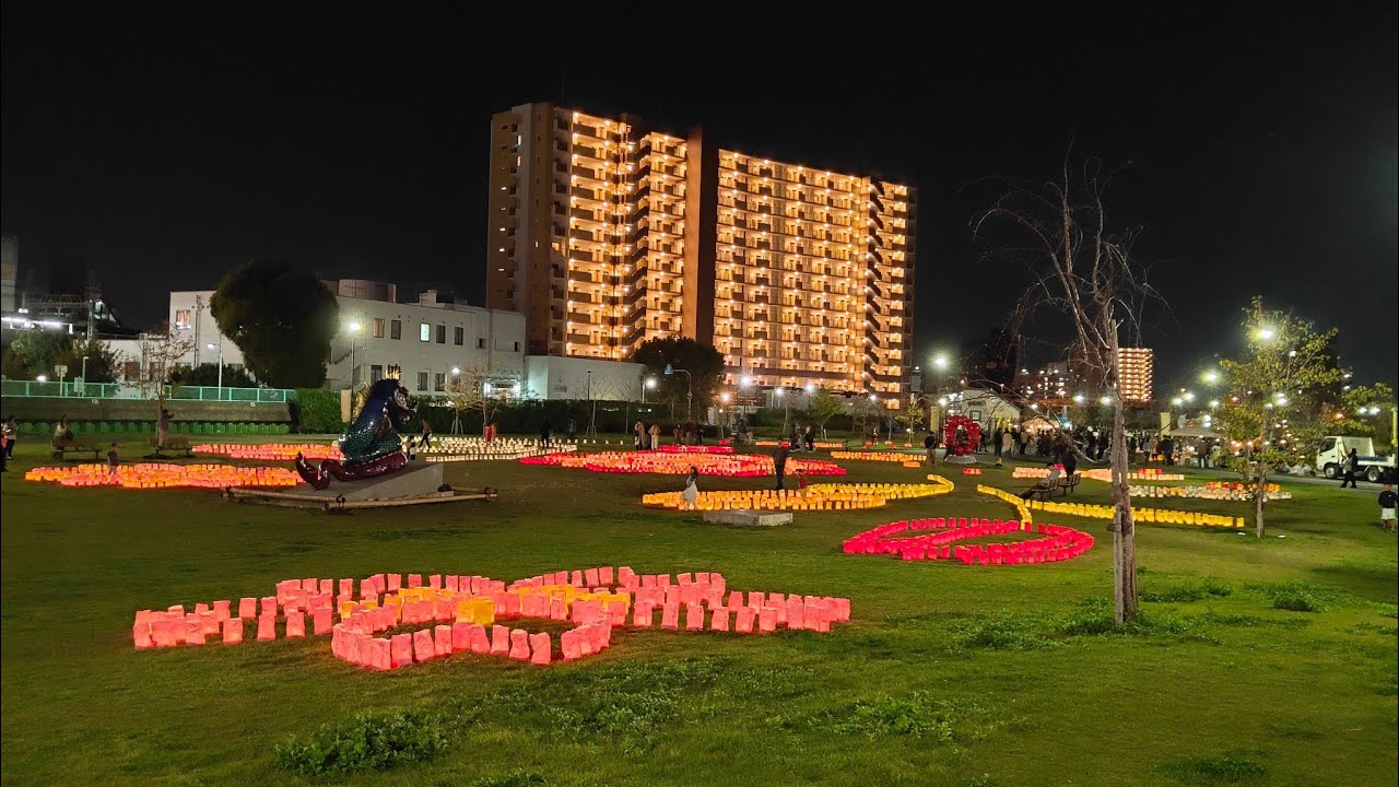 Konohana Art Picnic Osaka Japan l 🕯️ Candle Light Evening l Hindi Urdu