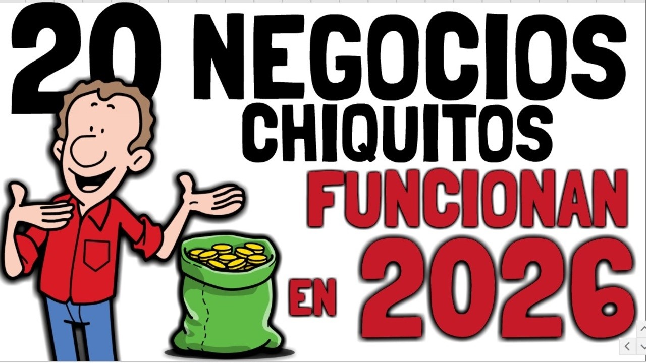 20 NEGOCIOS CHIQUITOS CON MAS POTENCIAL REAL PARA GANAR DINERO EN 2026
