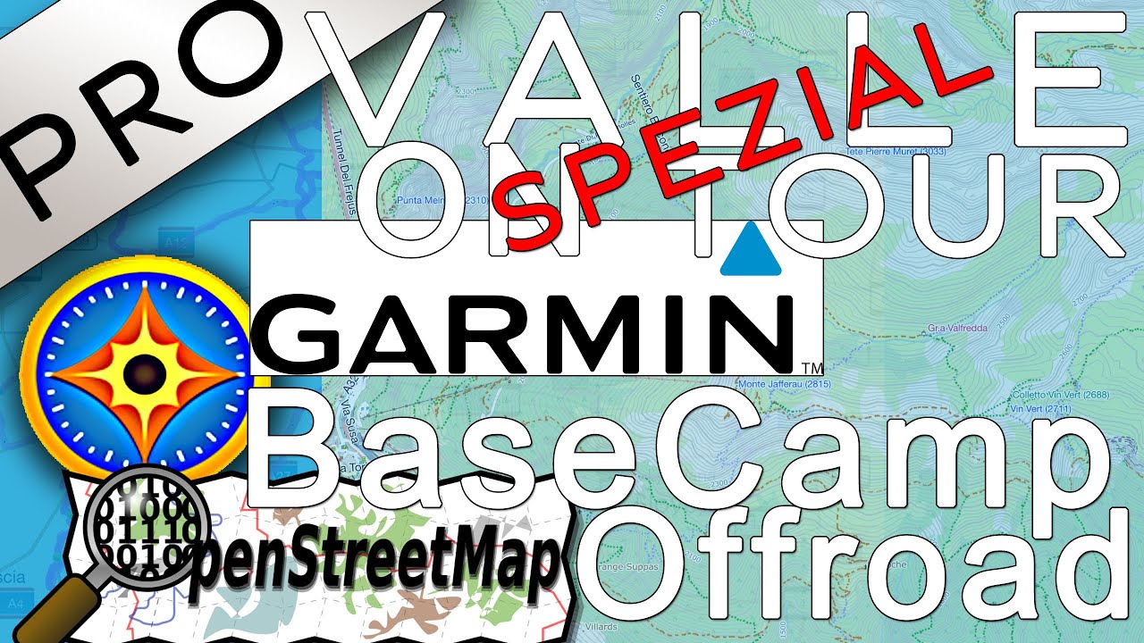 Topografisches Kartenmaterial von OpenStreetMap in Basecamp zur Navigation nutzen