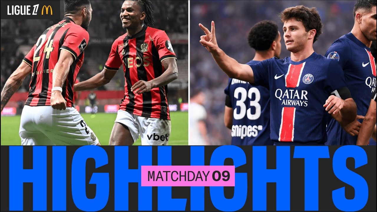 R&eacute;sum&eacute; 9&egrave;me journ&eacute;e - Ligue 1 McDonald's 24/25