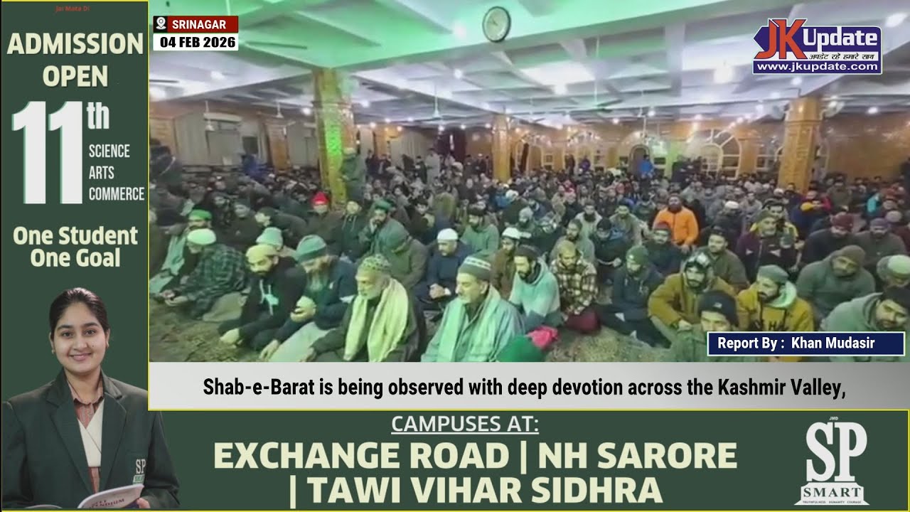 Shab-e-Barat is being observed with deep devotion across the Kashmir Valley,