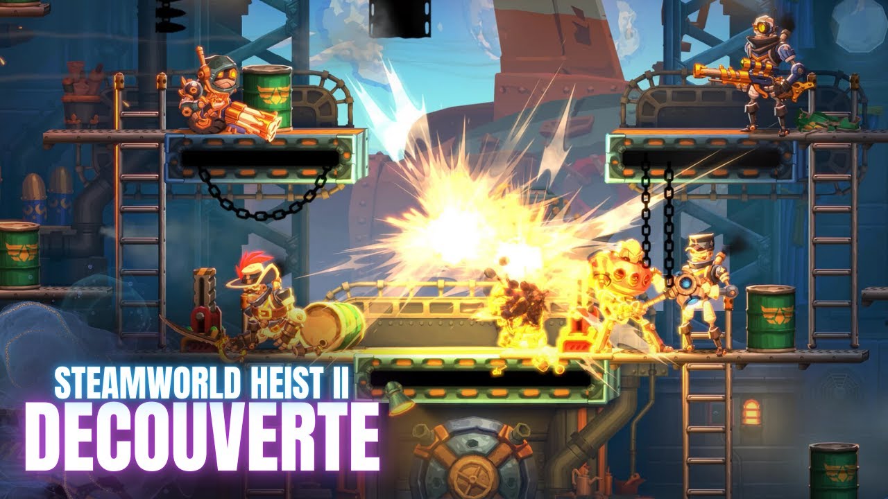Un jeu parfait pour d&eacute;couvrir le combat au tour par tour ! (D&eacute;couverte FR SteamWorld Heist II)