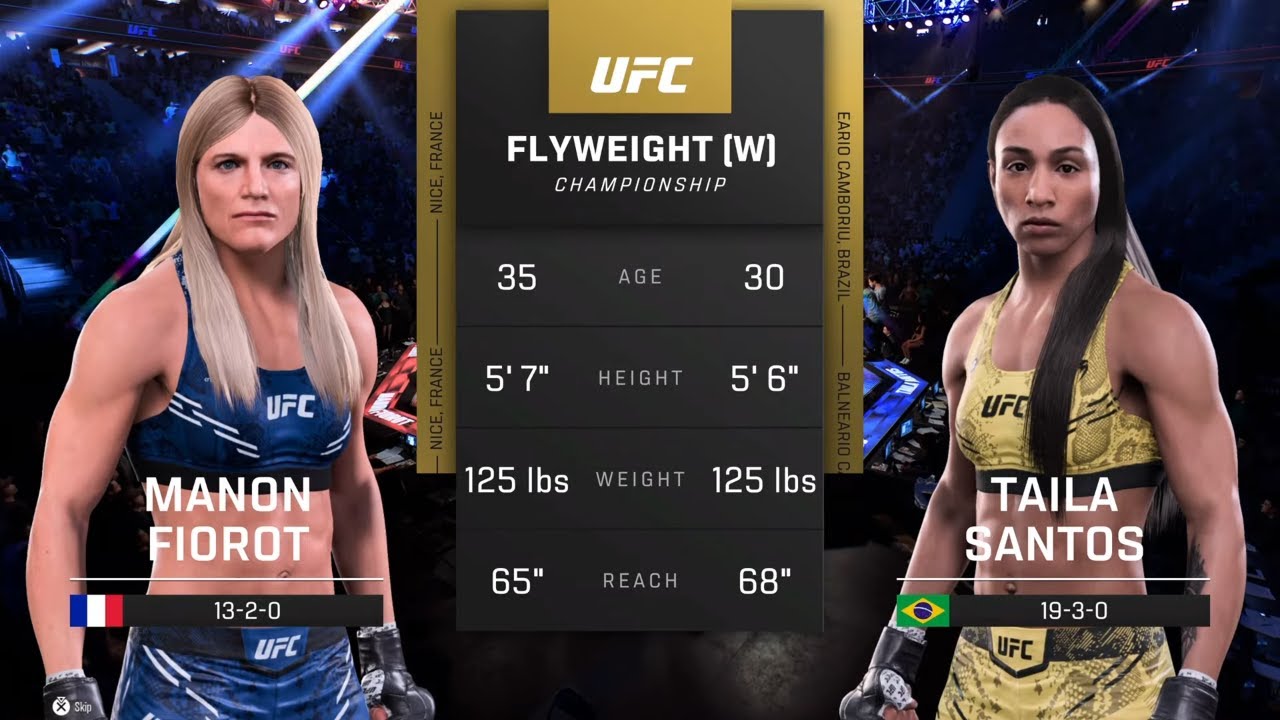 EA Sports UFC 5 Gameplay Manon Fiorot vs Taila Santos