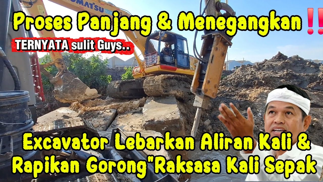 Baru Tau Prosesnya Panjang‼️ Posisi Sulit Excavator Rapikan Gorong