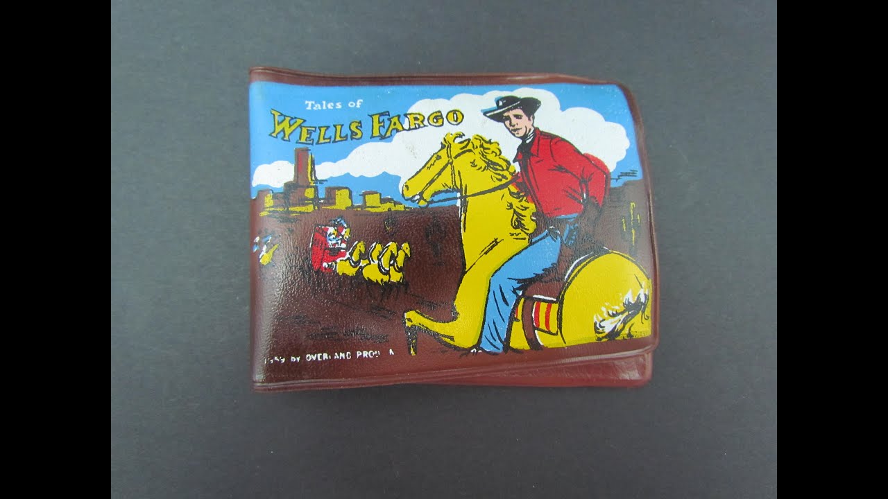 Tales of Wells Fargo Cowboy Wallet w Coin Slot Vintage 1959 - Bergen Pickers