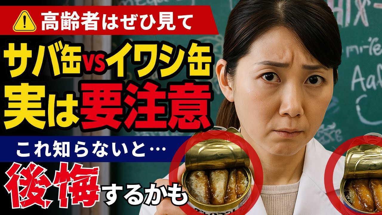 イワシ缶とサバ缶、どっちが危険なの？知らずに健康を害する高齢者の共通点とは｜食べ方と選び方
