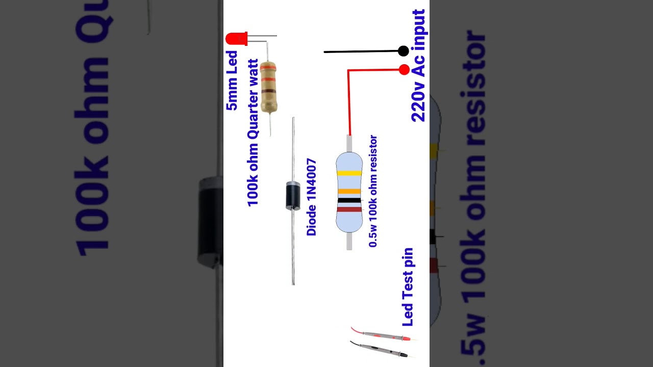 How to make a Universal Led Tester diagram quickly & easily!