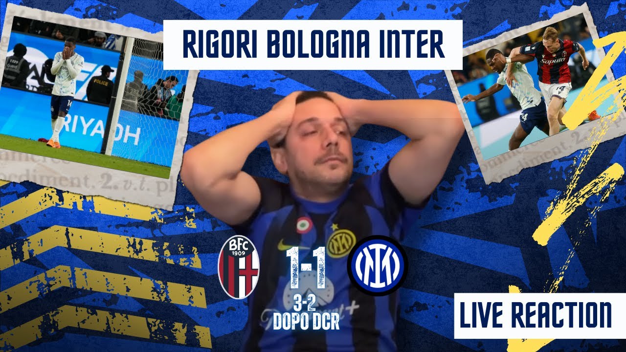 LIVE REACTION RIGORI DI BOLOGNA-INTER! MA CHE RIGORI DI MERD*! BONNY CAXXO FAI!