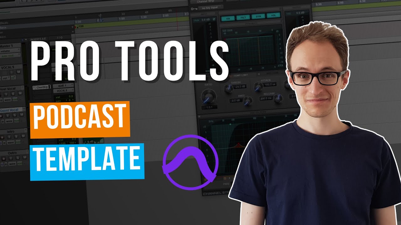 Шаблон подкаста Pro Tools (для редактирования, сведения и мастеринга)