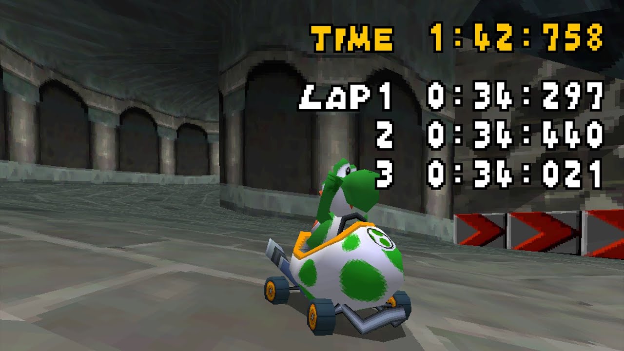 Mario Kart DS - Airship Fortress 1:42.758 World Record - Taiga