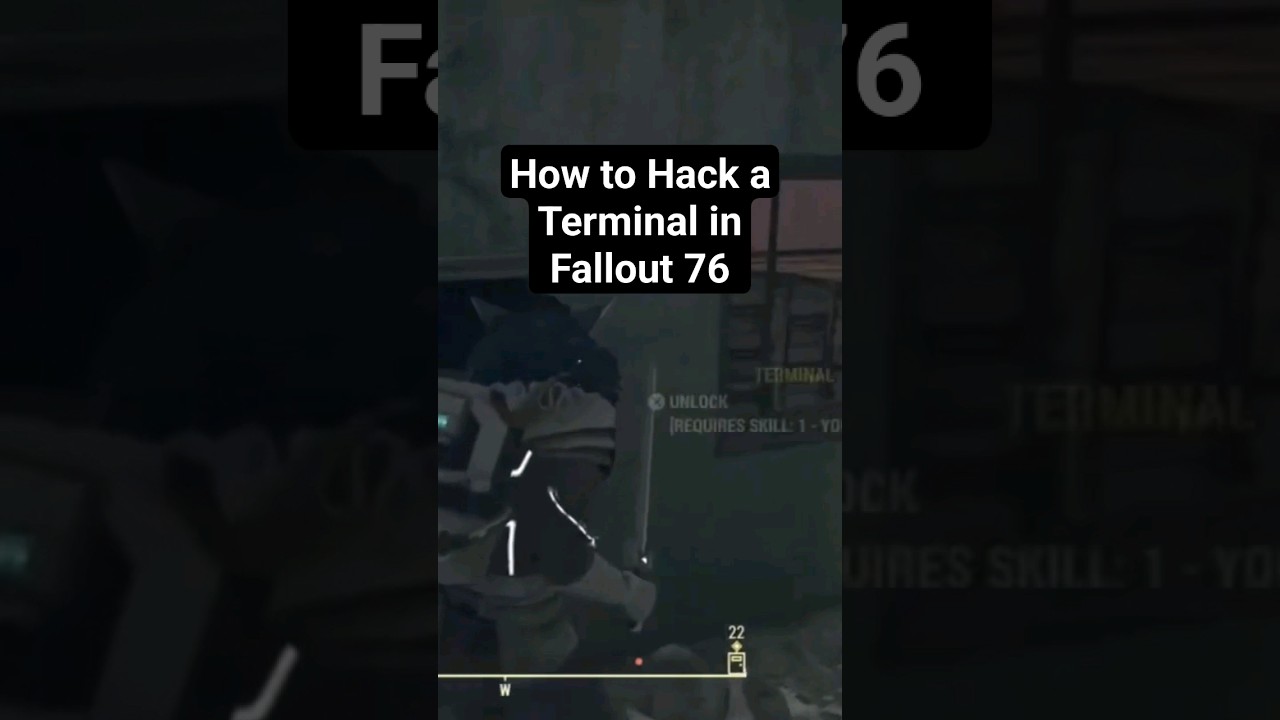 How to Hack a Terminal in Fallout 76 #fallout #fallout76 ##gaming #videogames #mmorpg