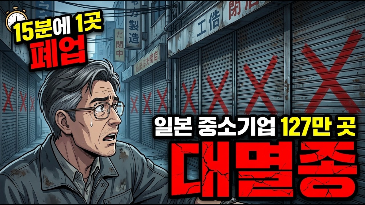 15분에 1곳씩 문 닫는다 일본 중소기업 127만 곳 폐업 위기의 잔혹한 진실