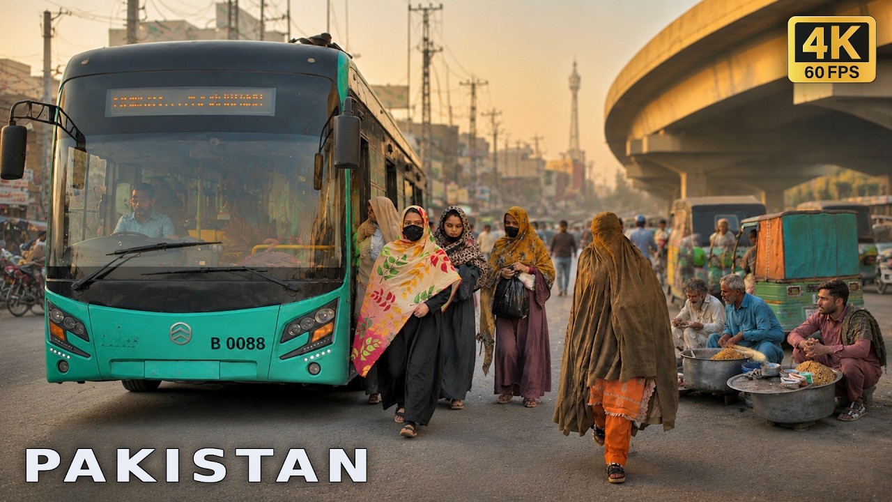 🇵🇰 Sunset Chaos in Pakistan | Real Street Food & Local Life in Peshawar  (4K)