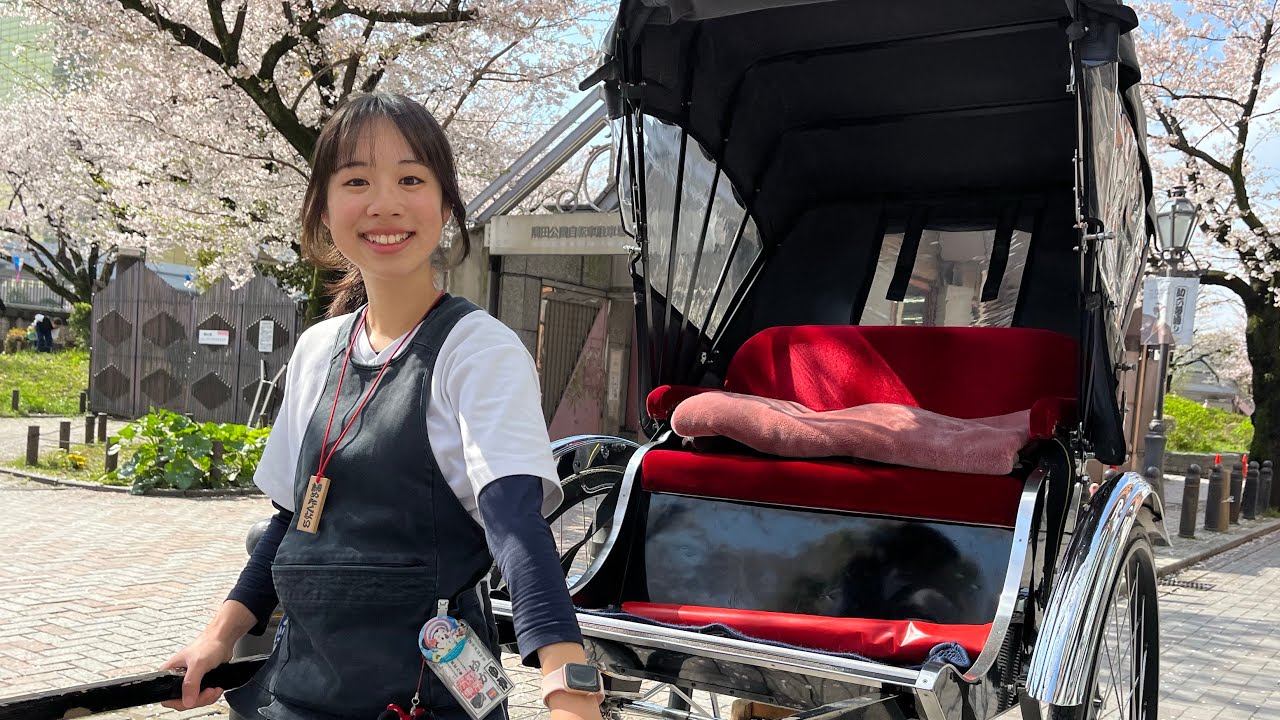 桜🌸 │ 人力車とお散歩