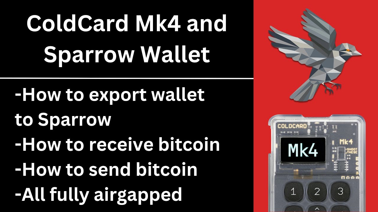 How to use ColdCard with Sparrow Wallet | The ColdCard Guides