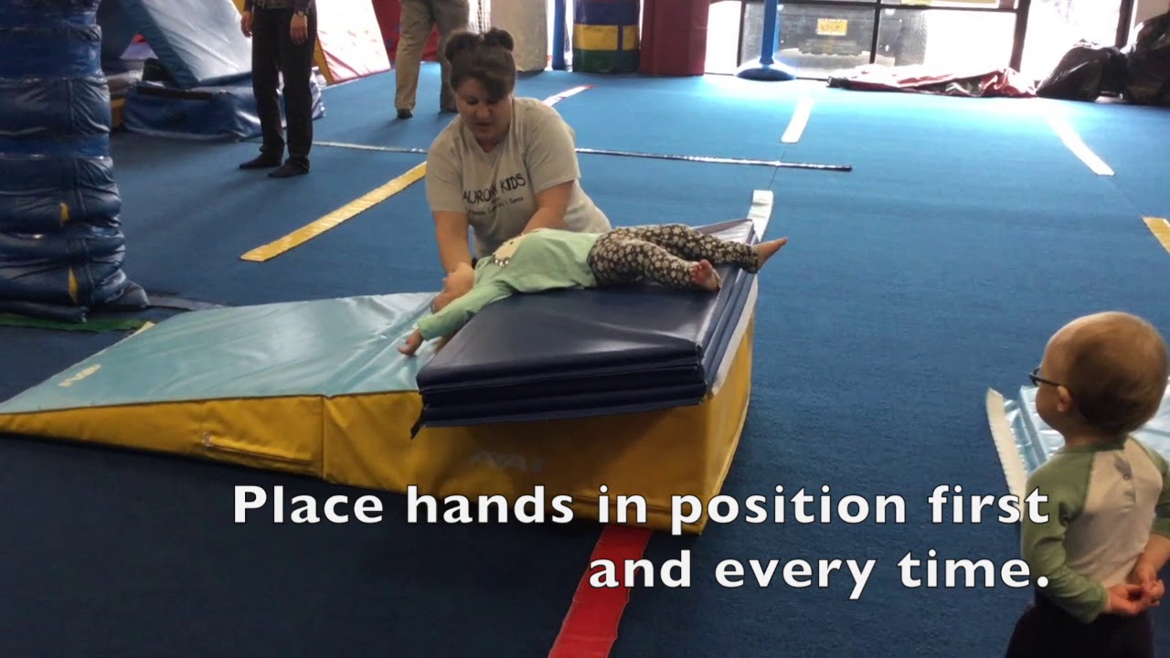 How to teach a Backward roll to a toddler