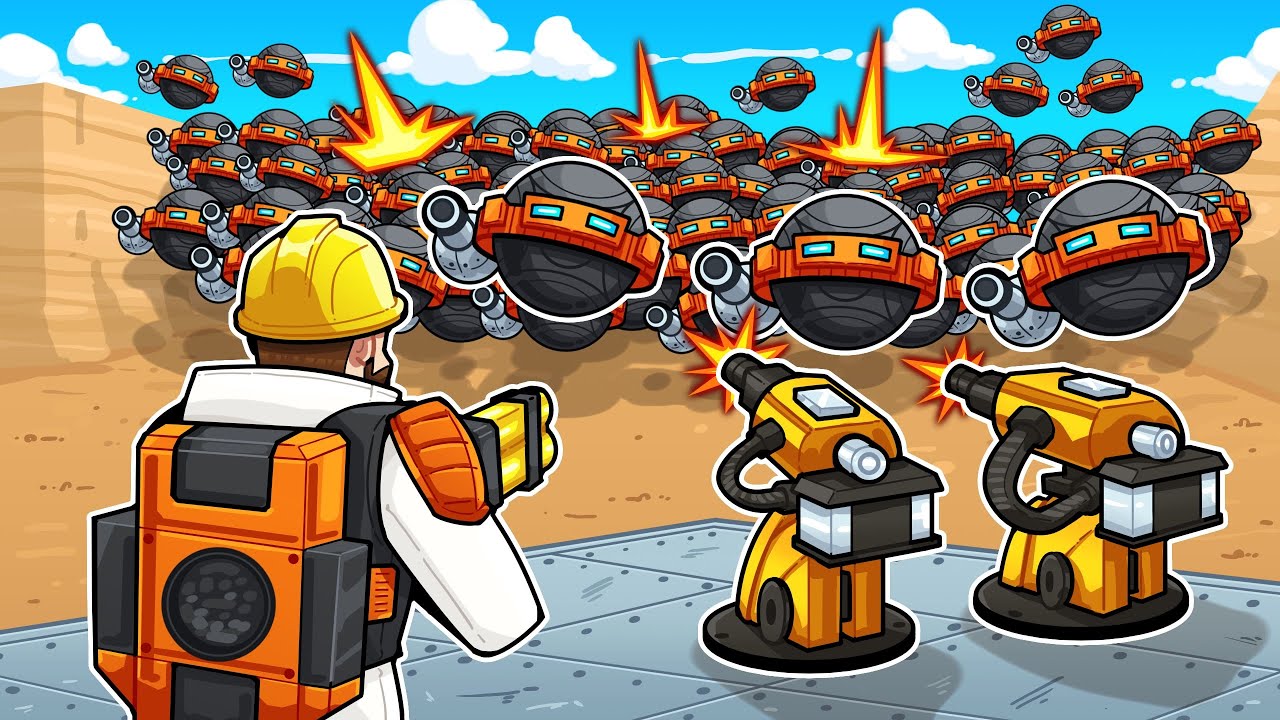 Engineering AUTOMATIC DEFENSES to defend against a robotic horde!