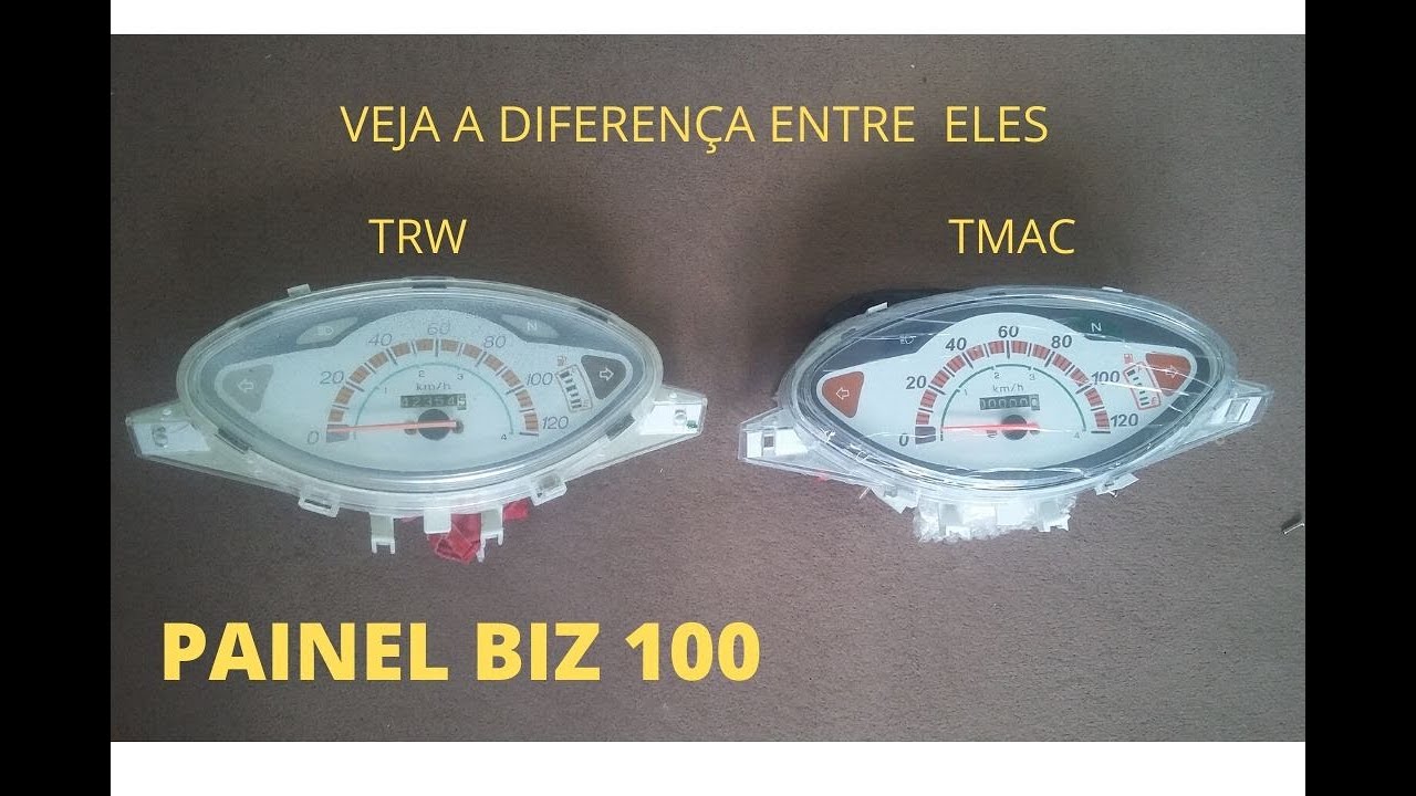 Painel Biz 100/diferenças entre TRW e o chinês Tmac