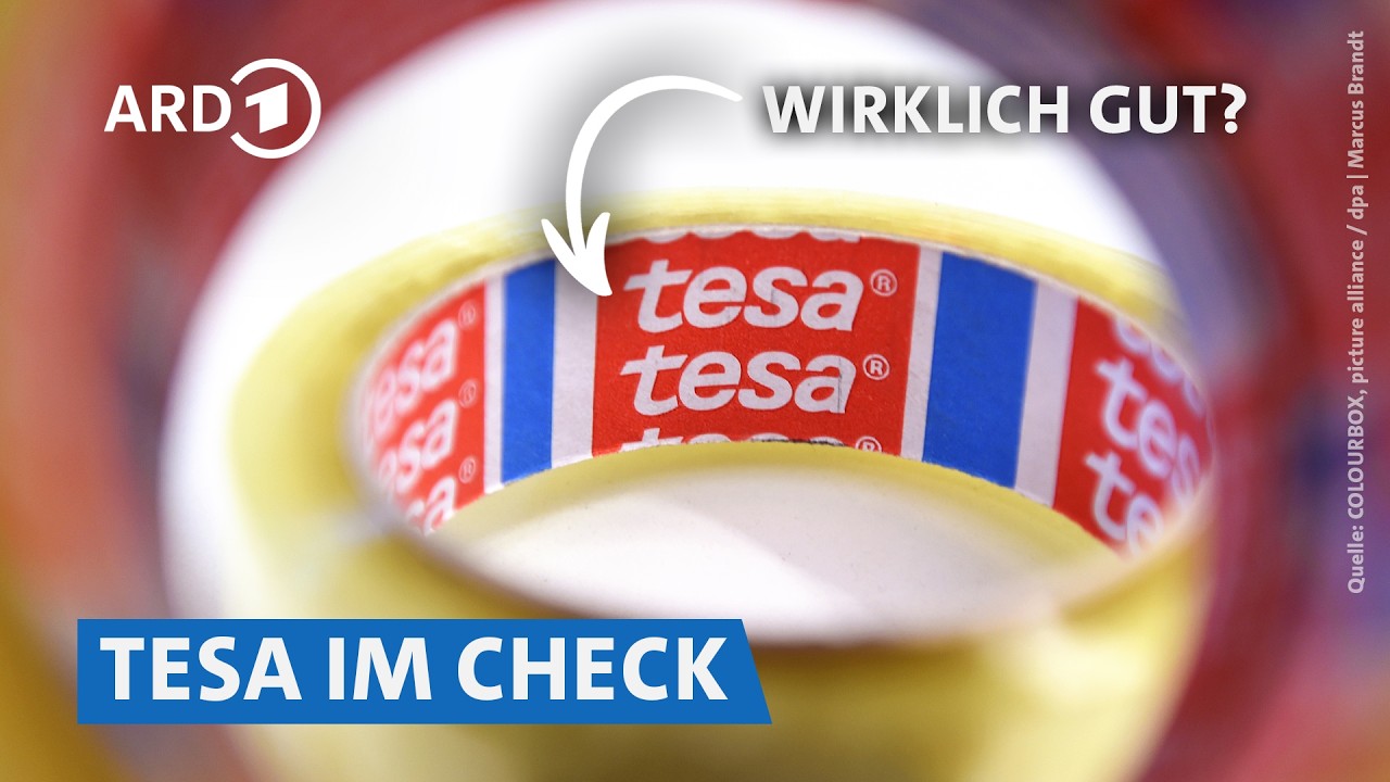 Tesa im Check: Wie prima hält das älteste deutsche Klebeband? | Marktcheck SWR