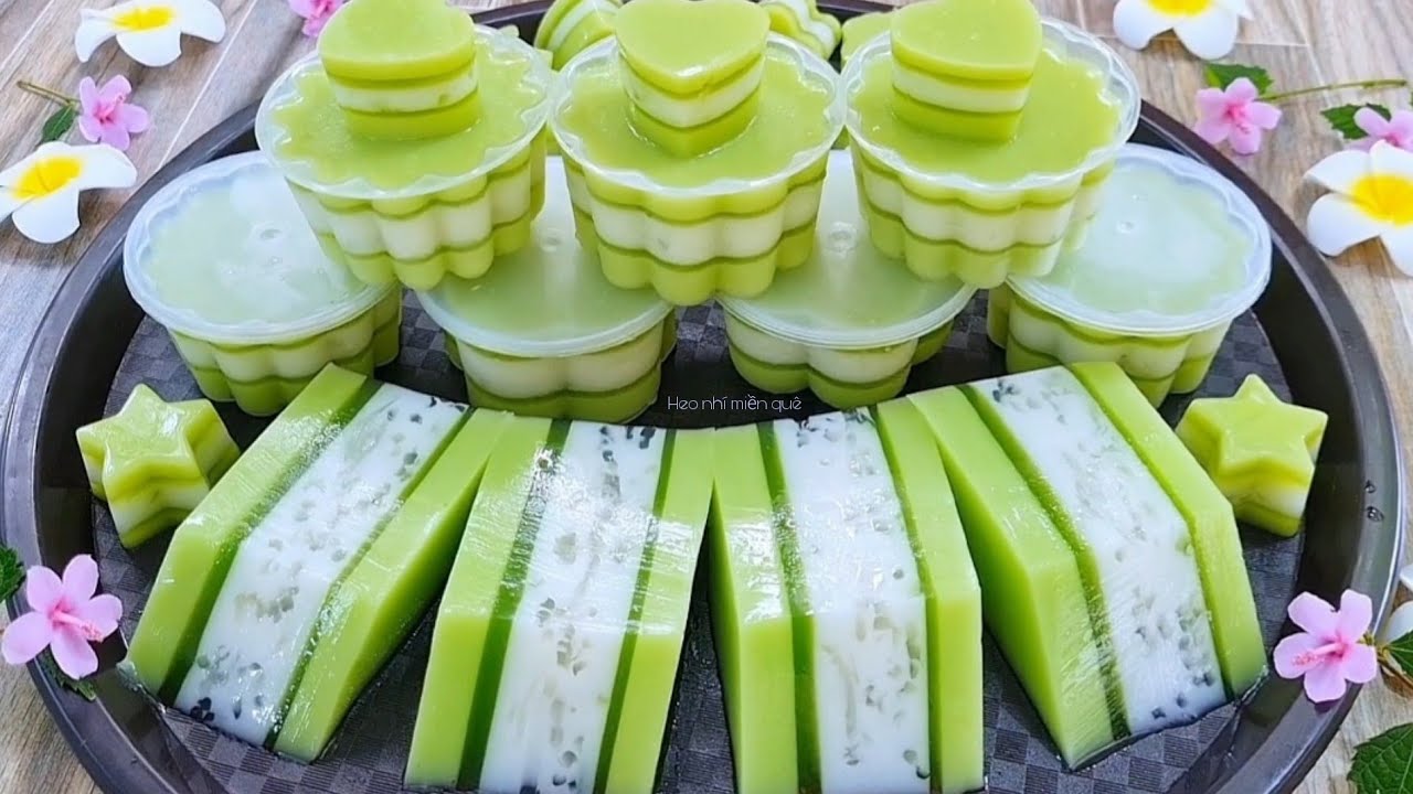 Làm Món Tráng Miệng Ngon Từ Lá Dứa Sữa Dừa Thơm Ngon Rất Nhanh Rắt Dễ