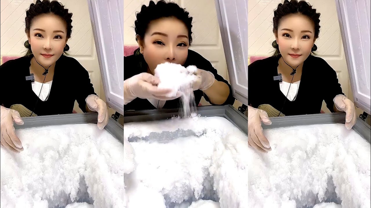 FREEZER FROST EATING / WHITE ICE EATING. ICE EATING