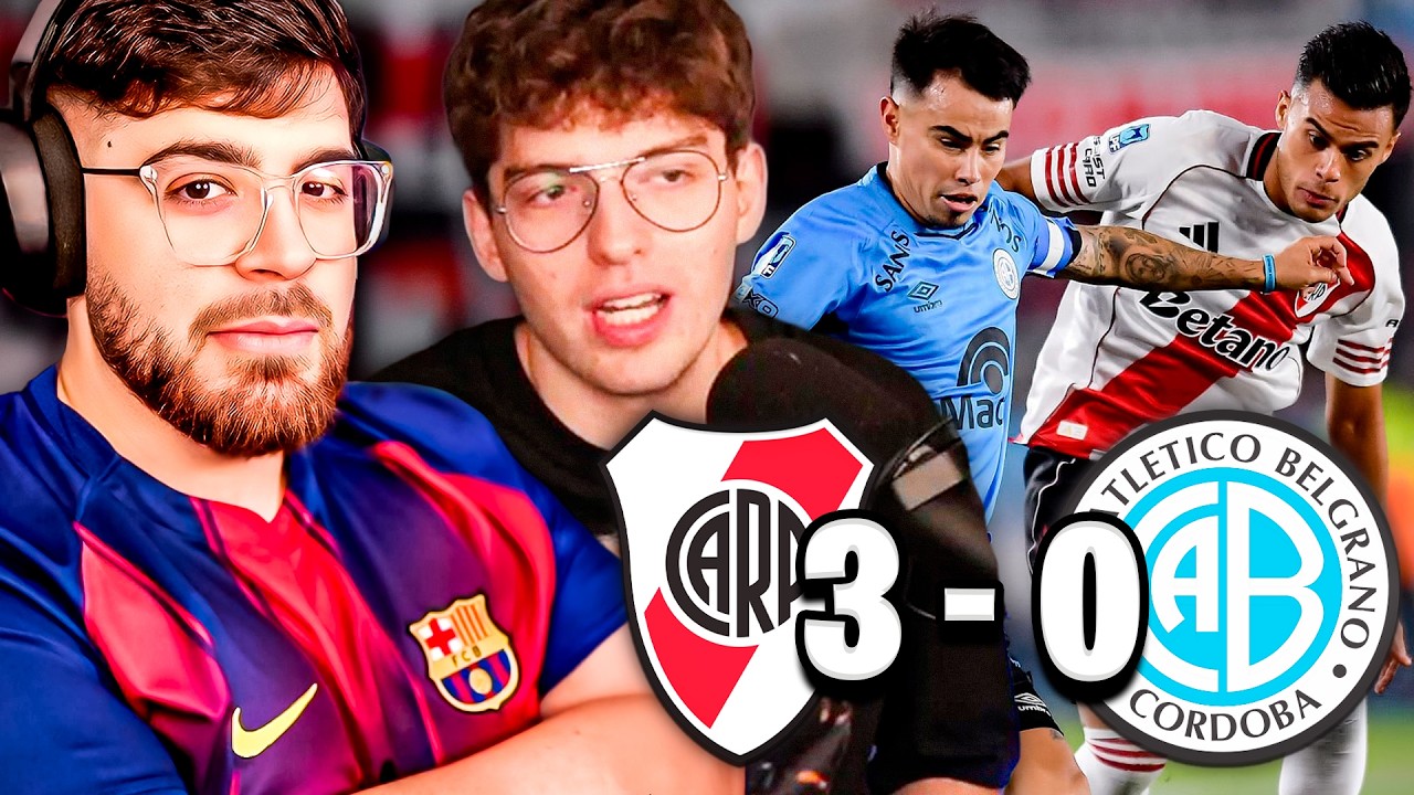 DAVOO XENEIZE Y LA COBRA REACCIONAN Y OPINAN DE LA VICTORIA DE RIVER 3 - 0 BELGRANO