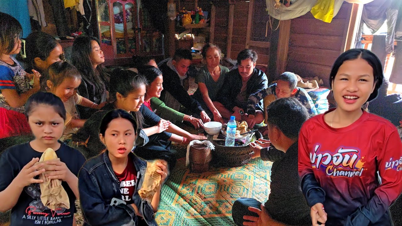 วันนี้ที่บ้านน้องกองมี มีพิธีกรรม ให้พ่อน้องเรียง