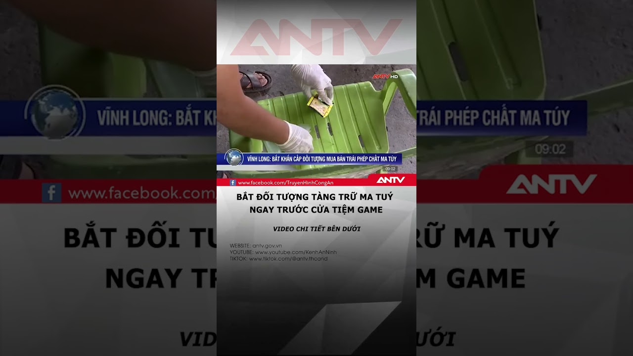 Bắt khẩn cấp đối tượng mua b&aacute;n tr&aacute;i ph&eacute;p chất ma t&uacute;y trước cửa tiệm game #antv #shorts #tintuc