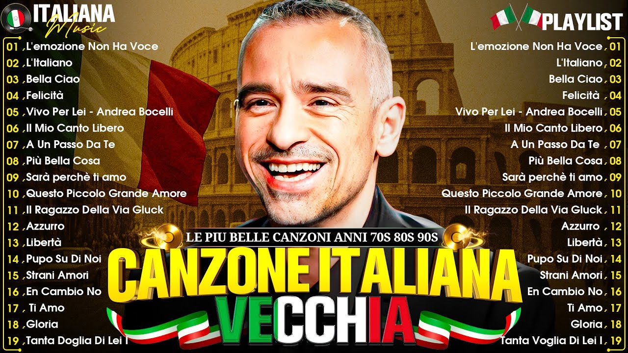 Canzoni Italiane Anni 70' 80' 90' ☢️ Eros Ramazzotti, Laura Pausini, Adriano Celentano, Toto Cutugno