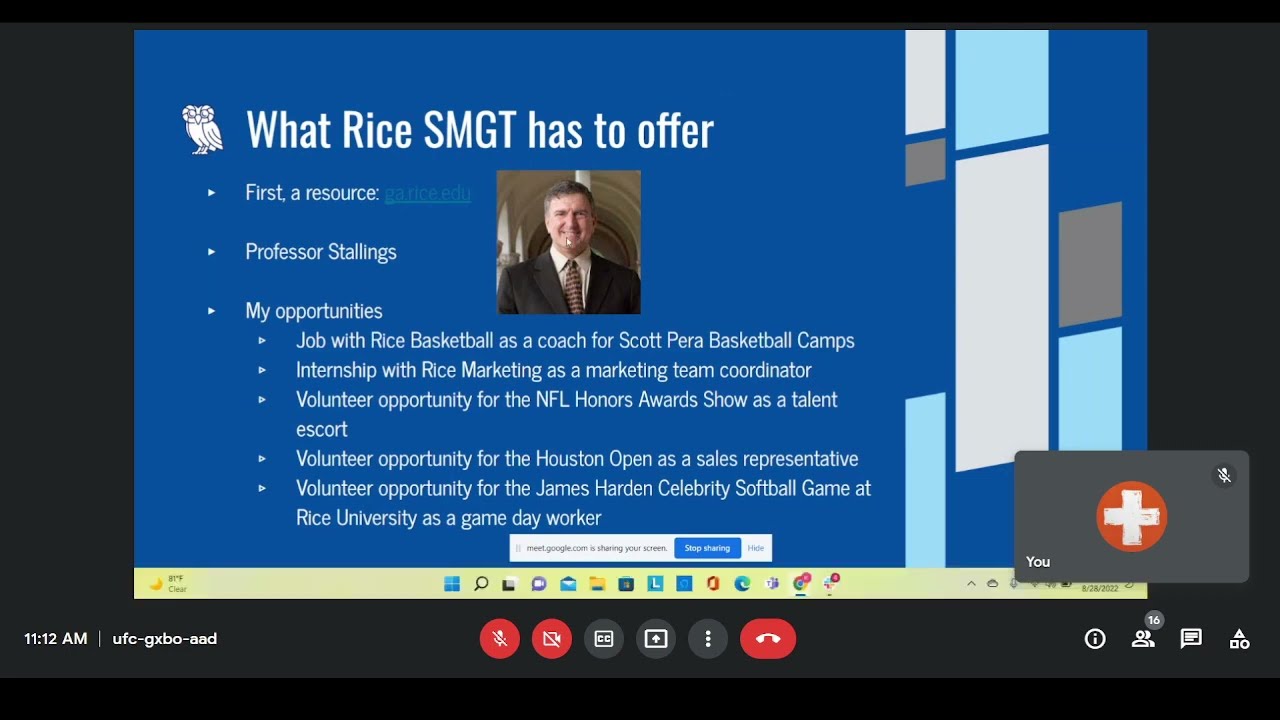 Hear from Kenny Nguyen on Sports Analytics and Sports Management (Rice University)